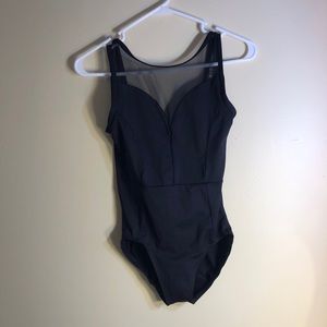 Ainsliewear black mesh leotard